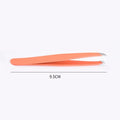 1pc Professional Stainless Steel Eyebrow Tweezers with Squared Tip for False Eyelash Extension Colorful Makeup Tools