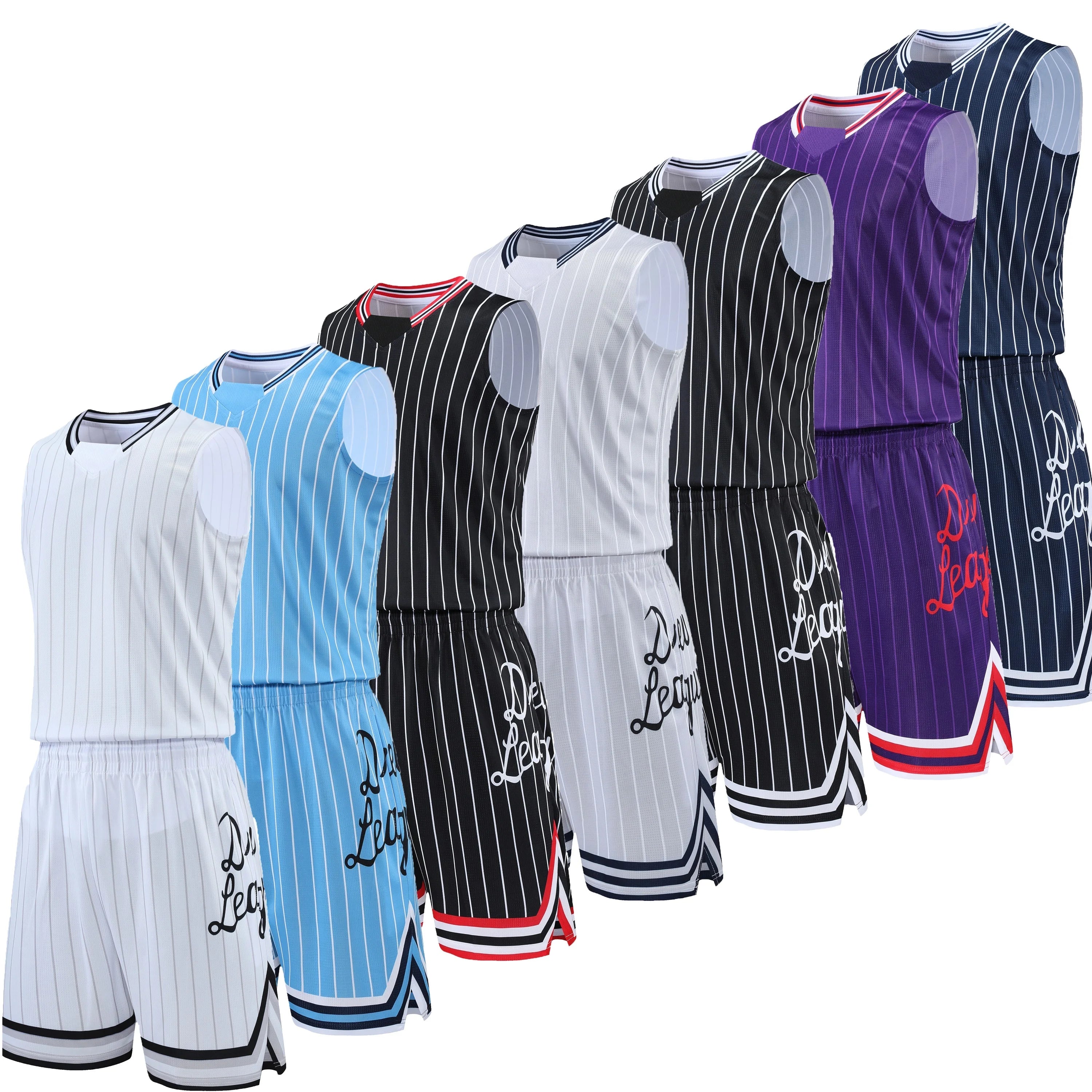 Quick Drying Custom Breathable Sublimation Large Size Basketball Sports Suit Retro Basketball Jersey
