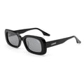 Luxury Fashionable Designer Rectangle Ladies Acetate Classic Black Shades Small Frame Acetate Sunglasses for Women