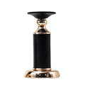 Modern Light Luxury Dinner Home Accessories Black Gold Metal Candle Holder