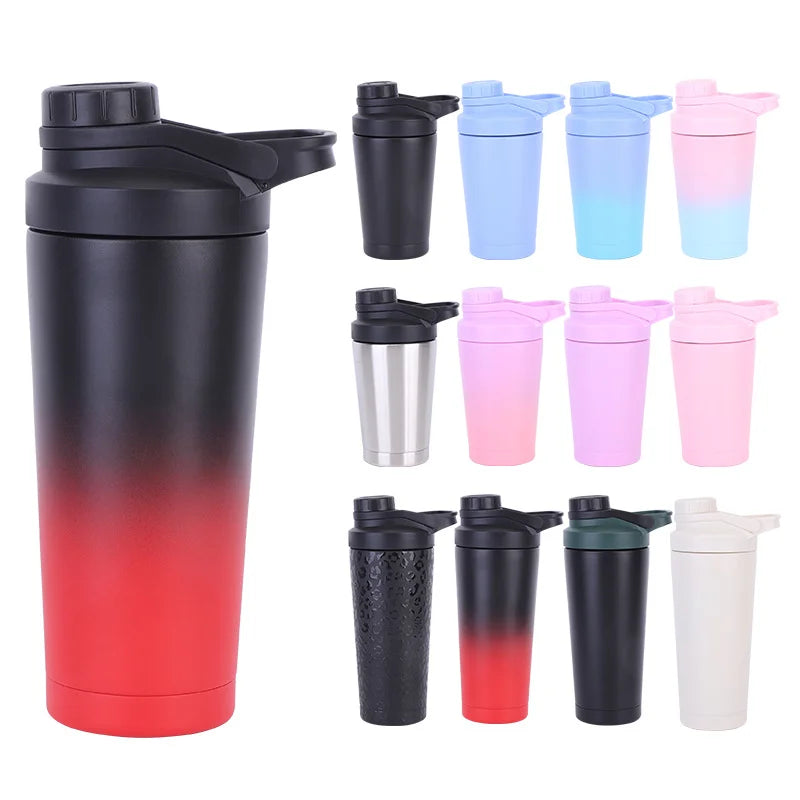 Shakes Pre-Workout Keep Nutrition 25oz Metal Insulated Cup Protein Mixes Stainless Steel Shaker Bottle