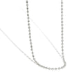 Fashion Trendy Beads Charm Necklace with Diamond Cut 3mm Bead for Anniversary