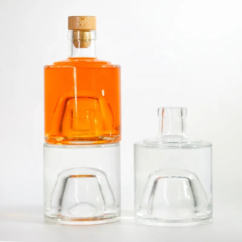 Fancy Stackable Gin Bottles 75cl Glass Beverage Juice Coffee Any Liquids Bottles