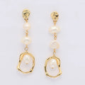 Hot Selling Women Dangle Handmade Charm High End Freshwater Pearl Drop Earrings for S925 Sliver Needle Earring