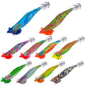 Top Sell Luminous Squid Jig Fishing EGI Squid Jig Wooden Shrimp Lure Baits Cuttlefish EGI Wholesale Jig Fishing Lure