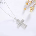 POLIVA Personalized Jewelry 925 Sterling Silver Pendants Rhodium Plated Fashion Hip Hop Cross Pendant