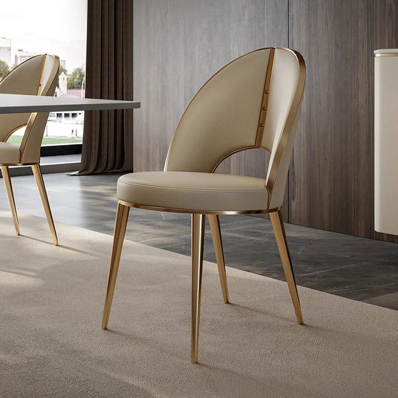 Creative Italian Luxury Modern Simple Home Furniture Dining Room Chairs Modern Leather Hotels Dining Chaire