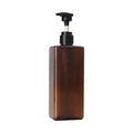2024 New Style Wholesale 500ml  Plastic Bottle square Transparent Plastic Bottles for Cosmetic