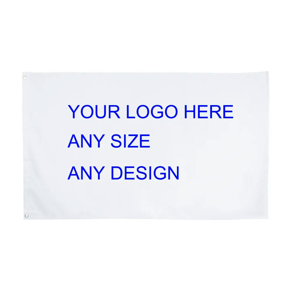 Custom 90x150 cm Any Design Any Logo Polyester Sublimation Digital Printed Round Flag with Aluminum Flagpole and 2 Grommets