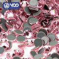 VDD 040 Light Rose High Quality Hot-Fix Glass Rhinestone Crystal Flatback Strass Stones for DIY Garment Decoration Wedding Dress