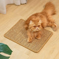 Natural Sisal Cat Scratch Mats Customize Cat Scratcher Mat Anti-Slip Horizontal Cat Scratching Rug