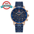 Reward Custom Logo Luxury Watch Stainless Steel Men Watches Chronograph Waterproof Classic Minimalist Quartz Watches for Men