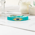 Hot Selling Women's Bohemian Style Adjustable Fashion Bracelet Eye Pattern Beaded Woven Eye Shape Simple Beaded Patterns