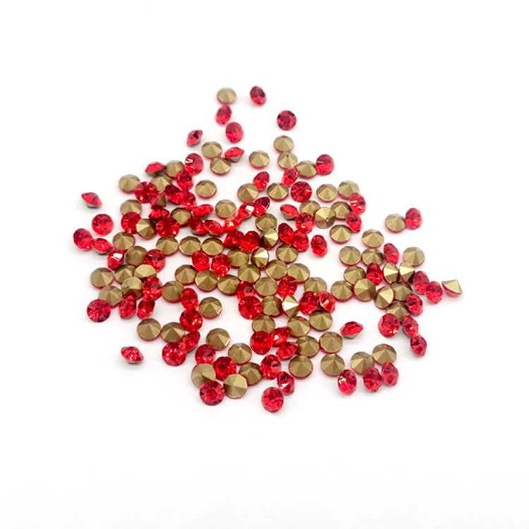 DIY Nail Loose Glass Point Back Rhinestones High Quantity Hot-Fix for Nail Art