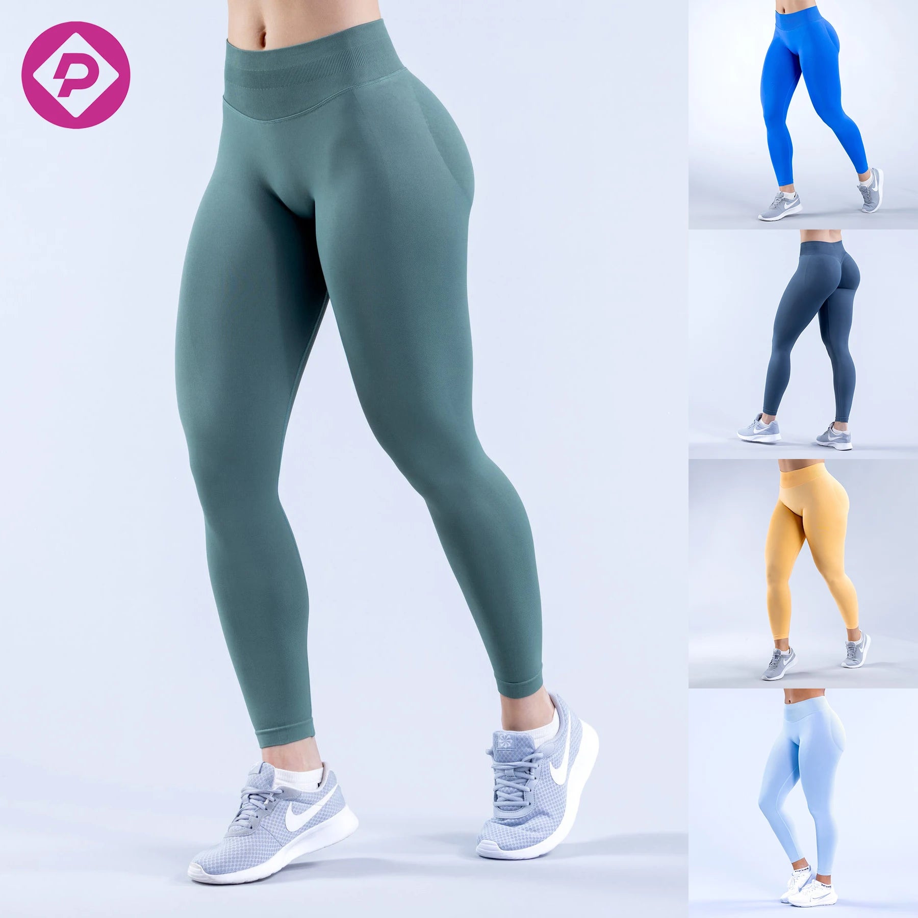 Triple Waist Ribbed High Elasticity Plus Size Yoga Pant No Front Seam Scrunch Butt Gym Fitness Yoga Legging