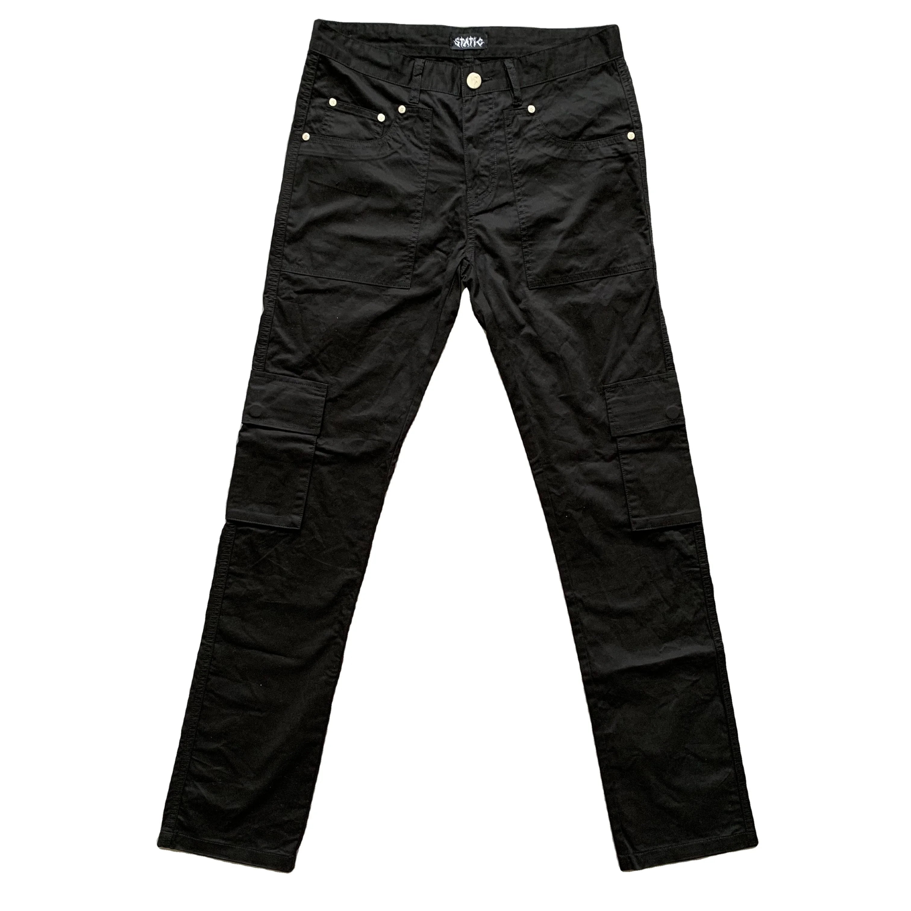 DENIMGUYS Men Cargo Pants Streetwear Fashion Men's Chino Black Jogger Track Pants