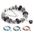 2025 Crystal Fashion Crystal Bead Charm Bangle Bracelets Women