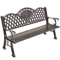 Juecheng Modern Design Cast Aluminum Garden Bench Outdoor Patio Lounge Long Chair for Park for Mall Hospital Hotel