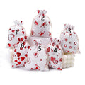 Spot White Printing Cotton Bag Drawstring Bunching Wedding Gift Bag for Wedding Candy