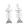 Charms Fish Bone 35x13mm Handmade Making FitVintage Tibetan Silver Color PendantsDIY for Bracelet Necklace