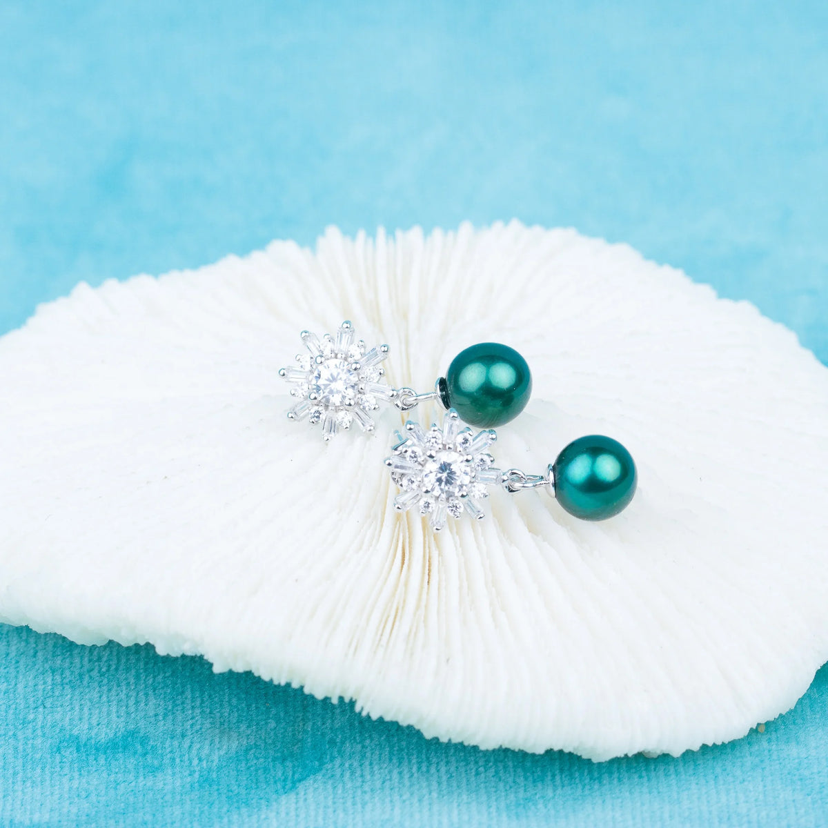 E030613 S925 Pearl Earring 925 Sterling Silver DIY 7-8mm Natural Freshwater Pearl Stud Earring for Women MegaBDM