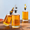 Olive Oil Dispenser Bottle for Kitchen Coffee Syrup Dispenser Weighted Pourer Glass Bottle Dispenser for Kitchen