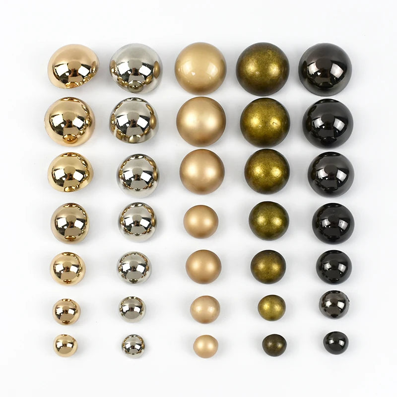 Deepeel E2-1 10-25mm Garment Sewing Button Accessories Round Garment Bright Mushroom Buttons Shirt Sweater Cardigan Buttons