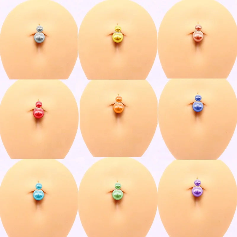 Gaby New Arrive Colorful  Magnetic Belly Rings Navel Ring Belly Button  Non Piercing Body Jewelry