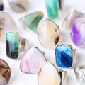 Wholesale Beautiful Natural Agate Stone Ring
