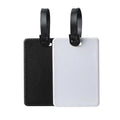 Hot Sales Blank Sublimation PU Leather Luggage Tag Heat Press Photo Printing Travel Luggage Tags