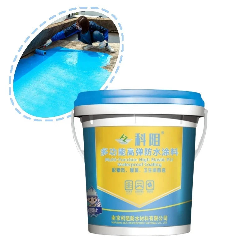 Kezu Multi-Function High Elastic Eco-Friendly Water-Based Polyurethane Waterproof Coating for Basement and Concrete Roof