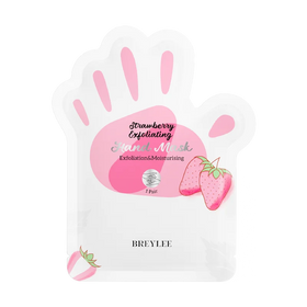 BREYLEE Strawberry Fruit Infused Beauty Hand & Foot Mask Whitening for Dry Skin 3-Year Shelf Life