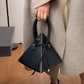 Custom 2025 Fashion PU Leather Single Shoulder Purse Ladies Hand Bags Clutches Triangle Handbags for Women Luxury