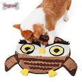 Luxury Eco-Friendly Owl Design Breathable Fleece Fiber Puzzle Sniffing Mat Cute Funny Snuffle Mat for Pet Dogs Modern Print dog mat
