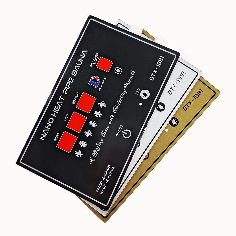 Custom Strong Adhesive Plastic PC Button Embossed Electrical Control Panel Sticker PC Label Computer Case Labels