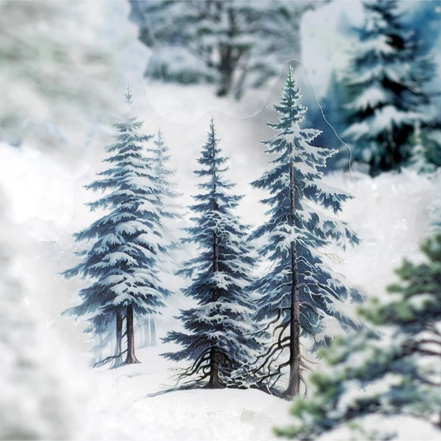 30 Stickers Per Pack Winter Love Song Series Winter Elements Handbook Decorative Materials 6