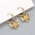 2024 Hot Sale Fashion Jewelry 925 Sterling Silver Animal Dangle Earrings Sets Bee Shell Shaped Summer Hoop Earrings Women