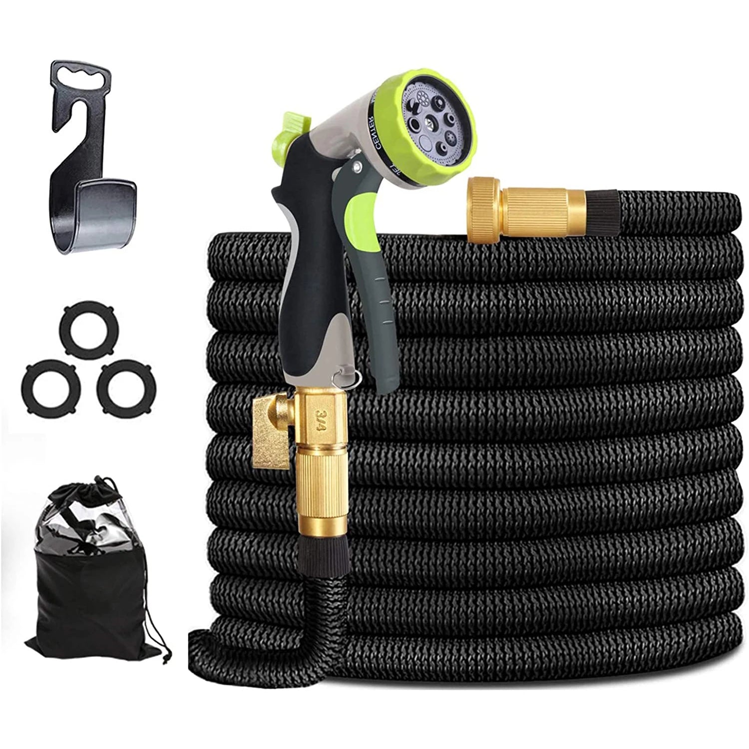2024 Hot Sale  50 Ft/100 Ft Anti-Abrasion Best Retractable Garden Hose Car Washing Hose