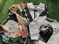 Custom Men's Street Style Anime Sweatshirt with Woven Tapestry Hoodie Arm Patchwork and Own Design Sweater Genre