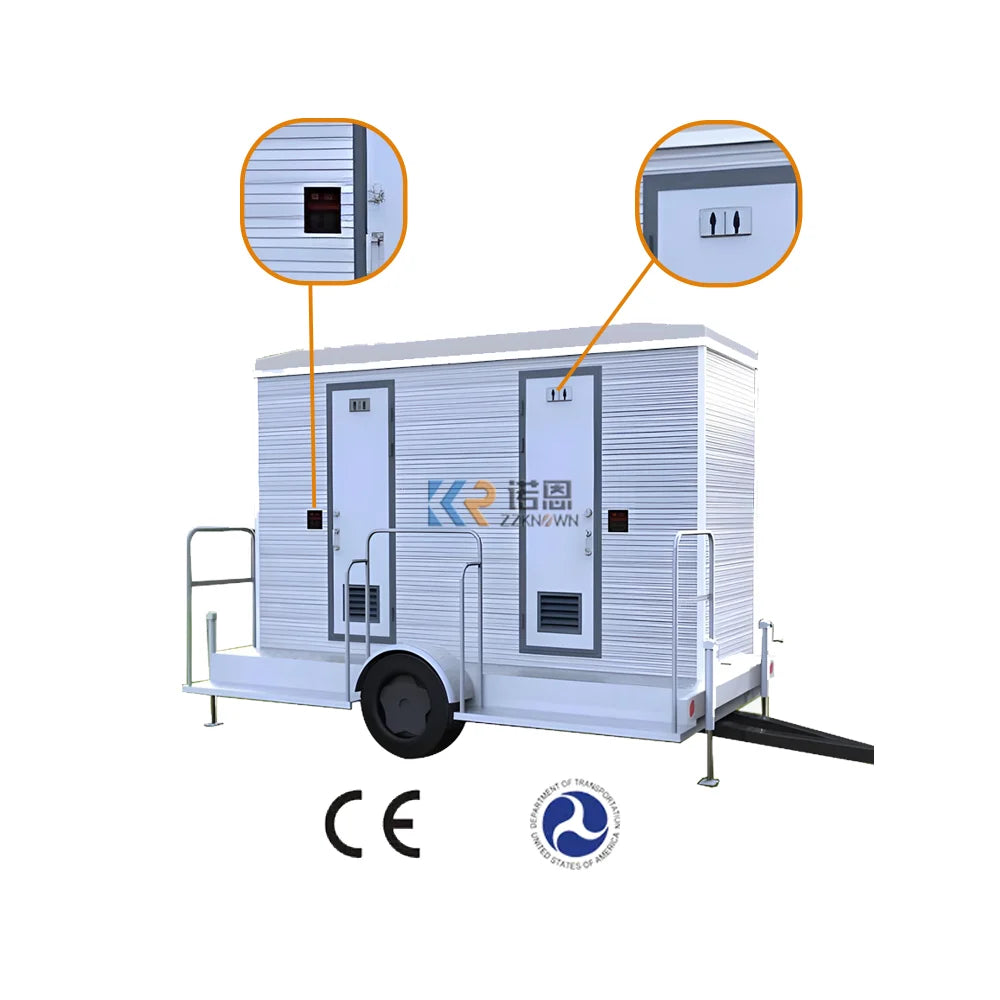 2025 Outdoor Luxury Complete Set Prefab Bathroom Unit Toilet Trailer Mobile Bathroom Portable With Shower