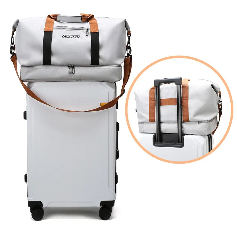 2024 Best-Selling Fashionable Oxford Luggage Travel Bag for Men and Women Custom Logo Sports Bag with Oblique Body Cover