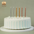Fancy Custom Magic Happy Gold Color Birthday Candles Star Heart Shape Paraffin Wax Handmade for Easter New Year Parties Home