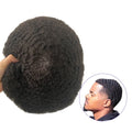 Afro Curl Unit Piece Replacement System Black Mens Toupee  Afro All French Full Lace Human Hair Toupee for Black Men