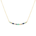 Wholesale Colour CZ Diamond Charm Necklace for Women Sterling Silver 925 Charm Necklace Jewelry for Women