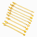 DIY Stainless Steel Color-Resistant Jewelry Accessories 3mm Belt Chain Tail Extension for Necklaces Bracelets Lobster Buckle