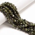 YMJ Natural Green Lepidolite Mica Stone Beads 6mm 8mm 10mm Smooth GIC Certified Jewelry Making Earrings Bracelets Wholesale