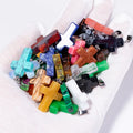 Huiying Fashion Hight Quality Stone Gemstone Carved Cross Shapes Pendant Jewelry