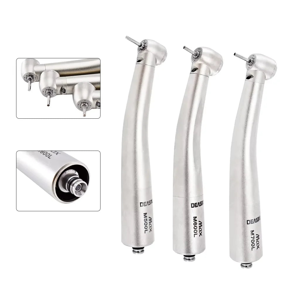 M500L/M600L/M700L Dental High Speed air Turbine Led Handpiece Standard Head Ultralight Titanium Body for NSK Coupler