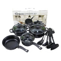 Cheap Manufactures 13 Pcs Kichen  Nonstick Cast Iron Cooking Set Pots Non Stick Cookware Set