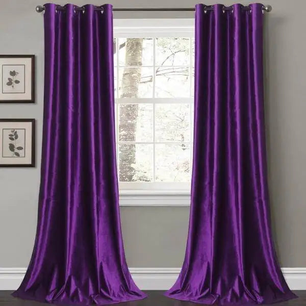 Luxury Velvet Blackout Curtains for Living Room Popular Ready-Made Window Treatments With Decorative Features Hotel Hospital Use